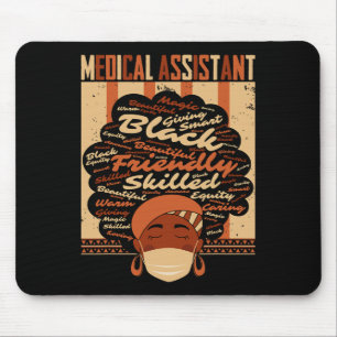 Medizinisches Kostüm Afro Proud Black Hist Mousepad