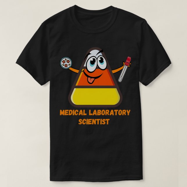 MEDIZINISCHES LABOR WISSENSCHAFTLER HALLOWEEN CAND T-Shirt (Design vorne)
