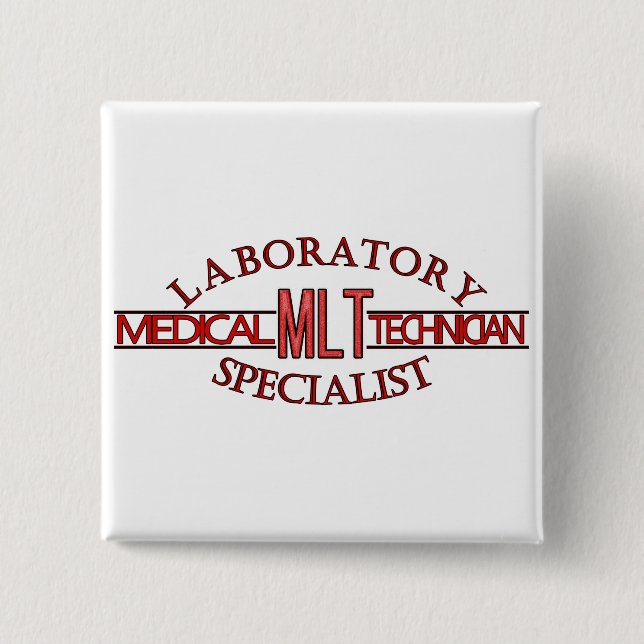 MEDIZINISCHES LABORtechniker DES Button (Vorderseite)