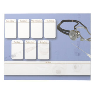Medizinisches Notepad Notizblock