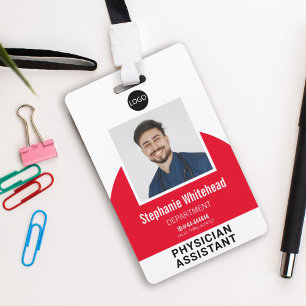 Medizinisches Personal Foto Logo Rot Ausweis