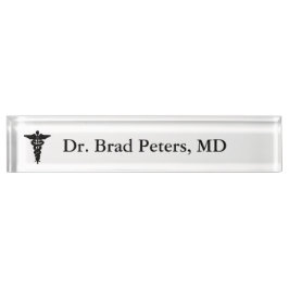 Medizinisches personalisiertes Nummernschild Namensplakette