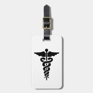 Medizinisches Symbol Caduceus Gepäckanhänger