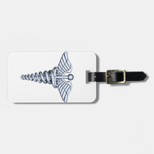 Medizinisches Symbol-Silber Gepäckanhänger
