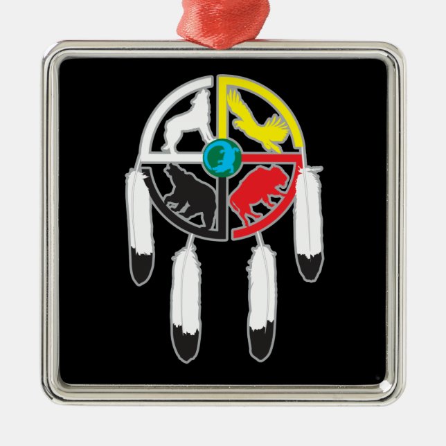 Medizinrad Ornament Aus Metall (Vorne)