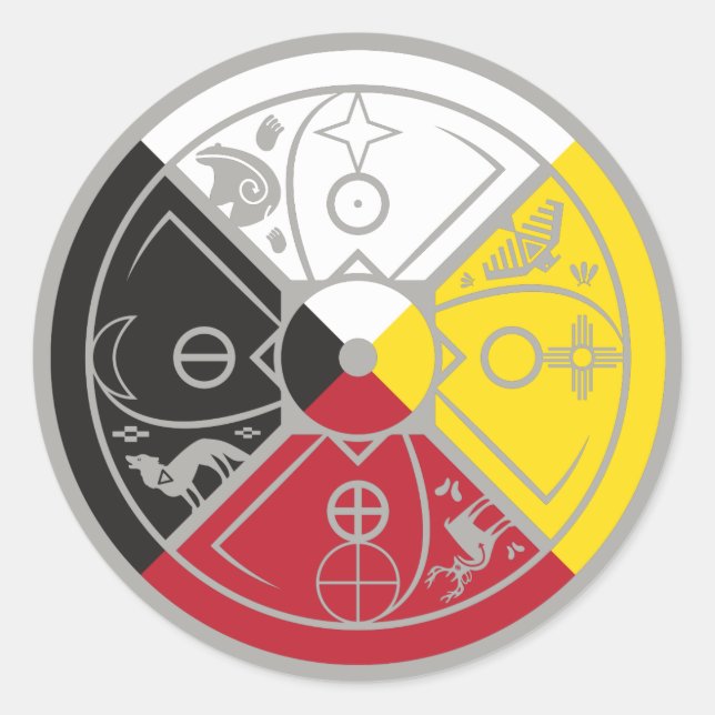 Medizinrad Runder Aufkleber (Vorderseite)