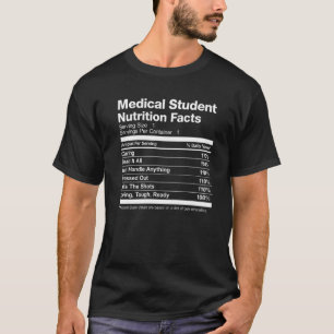Medizinstudenten ernährt Fakten Funny T-Shirt