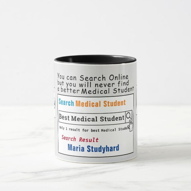 Medizinstudenten Funny Best Search Tasse (Zentrum)