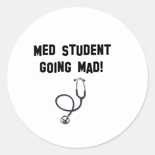 Medizinstudenten Runder Aufkleber (Vorderseite)