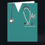 Medizinstudium Abschluss Personalisierte Karte<br><div class="desc">Kreative Medizin Schule Abschluss Karte mit Klinikabfällen mit einem Schweizer Armeemesser in der Hosentasche. Um eine persönliche Note zu erhalten,  editieren Sie den Text,  um den Namen des Arztes hinzuzufügen.</div>