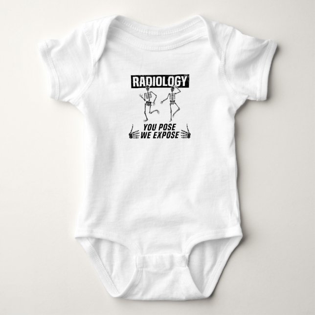 Medizintechniker Radiologe Röntgenforscherin Baby Strampler (Vorderseite)