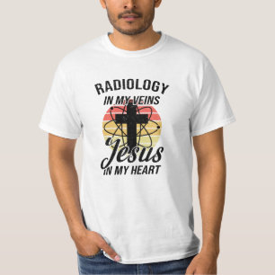 Medizintechniker Retro-Röntgenradiologe Jesus T-Shirt