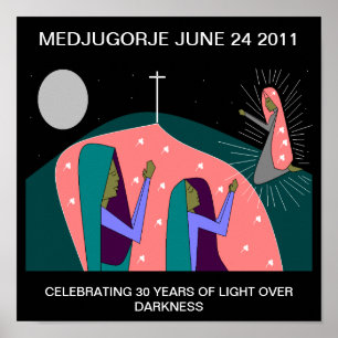 MEDJUGORJE 30-JÄHRIGER JAHRESTAG POSTER