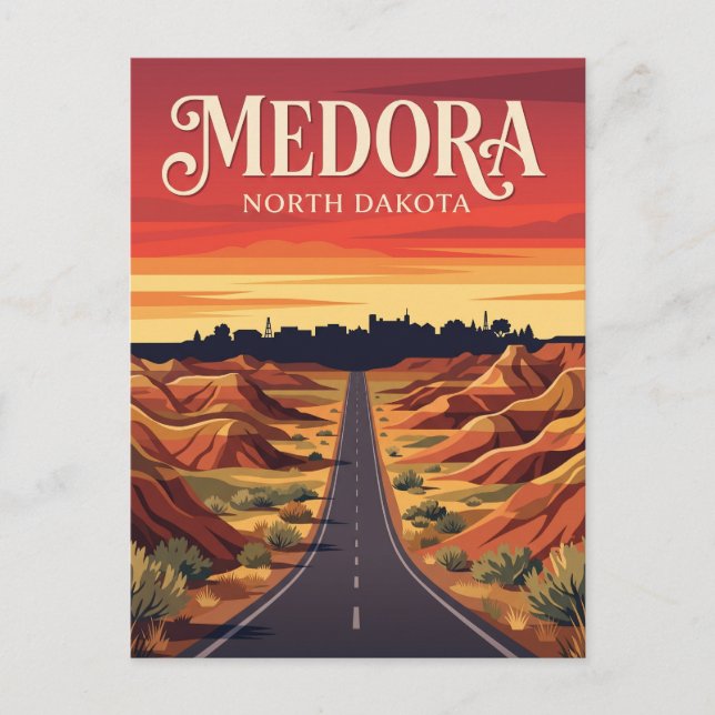 Medora USA Postkarte (Vorderseite)