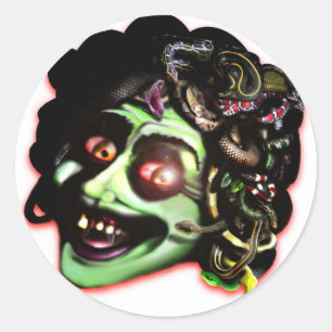 MEDUSA-Aufkleber Runder Aufkleber