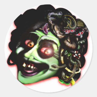 MEDUSA-Aufkleber Runder Aufkleber