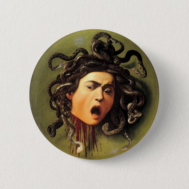 Medusa, Caravaggio Button (Vorderseite)