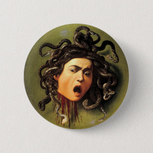 Medusa, Caravaggio Button