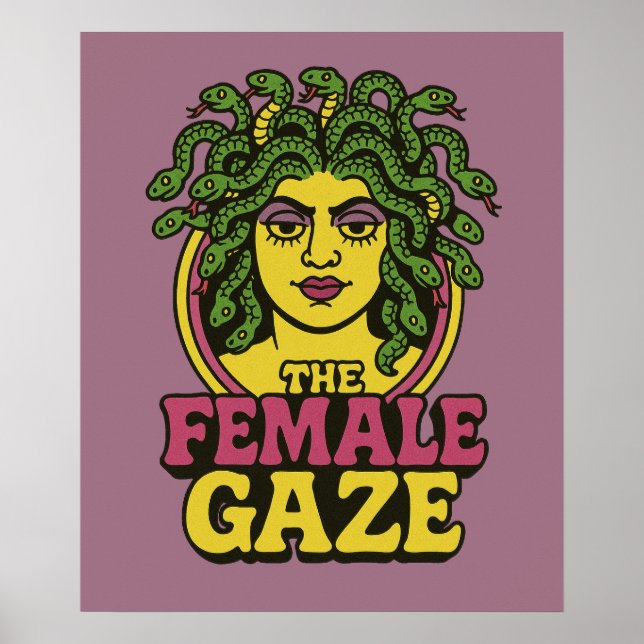 Medusa der weibliche Blick Poster (Vorne)