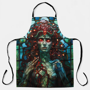 Medusa - Glass Window Tiffany Style Schürze