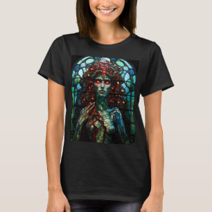 Medusa - Glass Window Tiffany Style T-Shirt