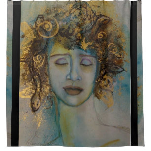 Medusa Goddess Maureen Girard Mythos Duschvorhang