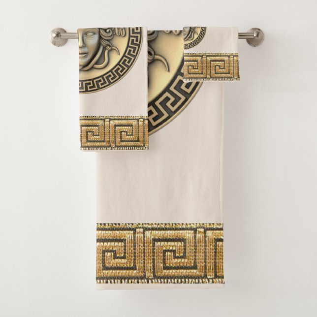 Medusa Golden Gorgon Grec Key BEIGE (En situation)