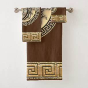 Medusa Golden Gorgon Grèce Key Brown
