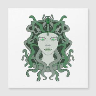 Medusa Gorgo Schlange Gorgone Monster griechische Magnetkarte