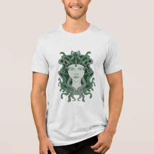 Medusa Gorgo Schlange Gorgone Monster Griechische  Tri-Blend Shirt