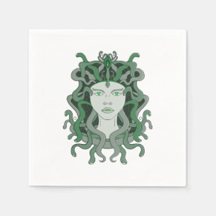 Medusa Gorgo Snake Gorgon Monster Griechische Myth Serviette