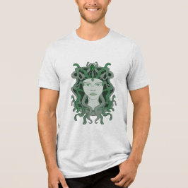 Medusa Gorgo Snake Gorgon Monster Griechische Myth Tri-Blend Shirt