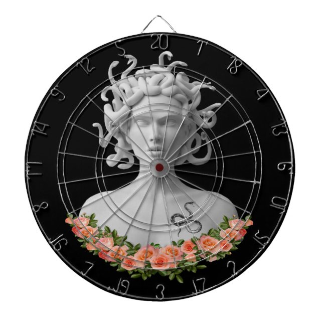Medusa Gorgon Griechische Mythologie Dartscheibe (vorne)