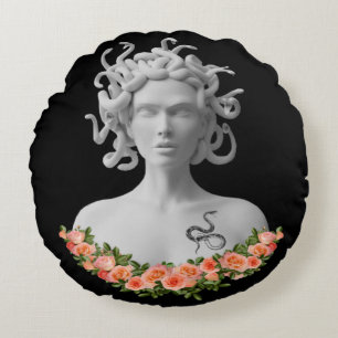 Medusa Gorgon Griechische Mythologie Rundes Kissen