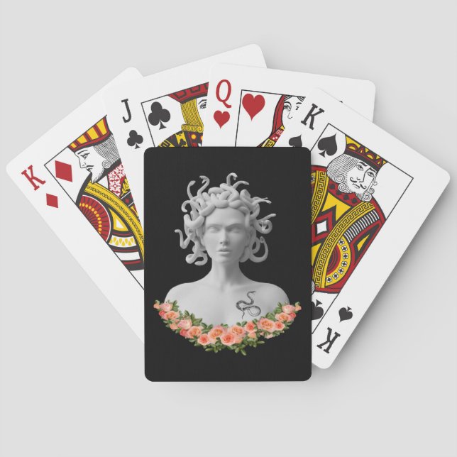 Medusa Gorgon Griechische Mythologie Spielkarten (Rückseite)
