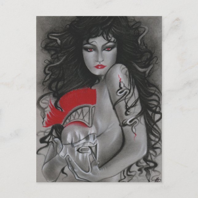 Medusa Griechische Mythologie Postcard Postkarte (Vorderseite)