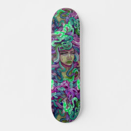 Medusa grün und lila Skate-Bretterdeck Skateboard