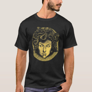 Medusa Head Gesicht griechischen Mythologie Schlan T-Shirt