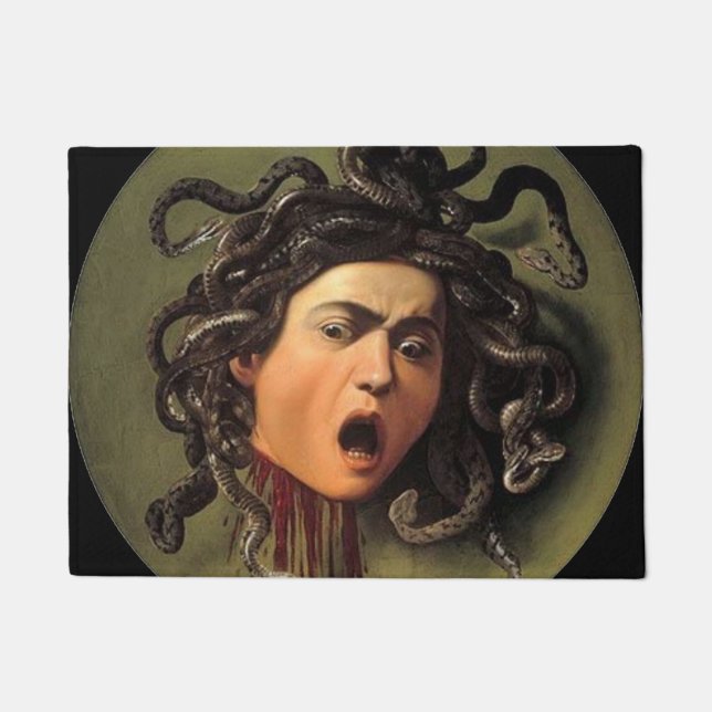 Medusa Head von Caravaggio Fußmatte (Vorderseite)