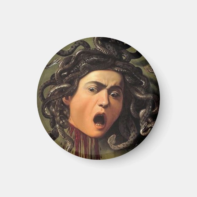 Medusa Head von Caravaggio Magnet (Vorne)