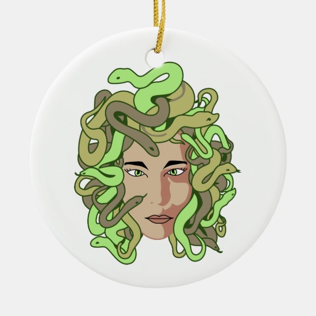 Medusa Keramik Ornament (Vorne)