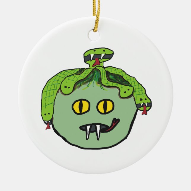 Medusa Keramik Ornament (Vorne)