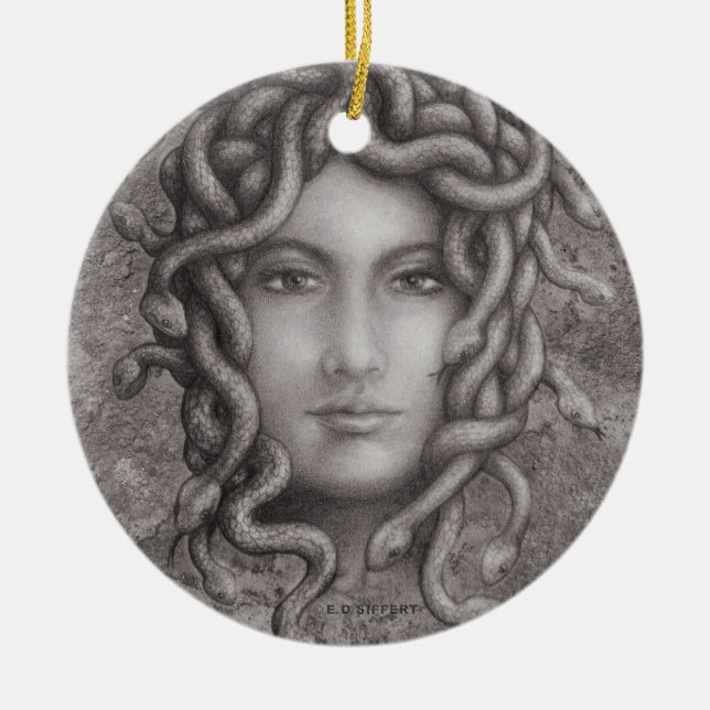 Medusa Keramikornament (Vorne)