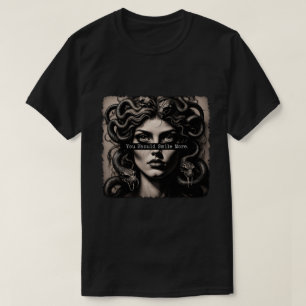 Medusa-Lächeln Dunkle Gothic-Kunst T-Shirt