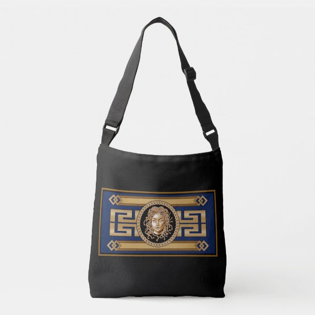 Medusa Medallion, Body Bag Tragetaschen Mit Langen Trägern (Vorderseite)