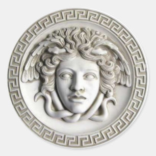 Medusa par Rondanini (Cameo Blanc) Autocollant Cla