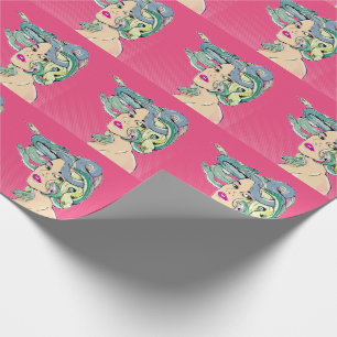 Medusa Pop Art Geschenkpapier