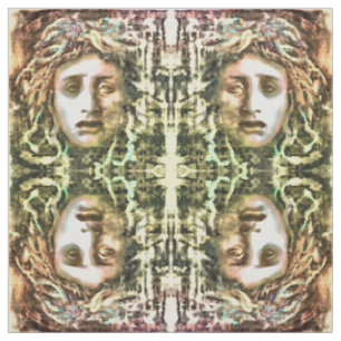 Medusa Portrait eines Gorgon Stoff