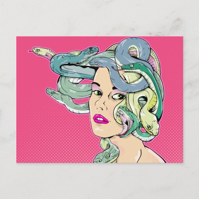 Medusa Postkarte (Vorderseite)