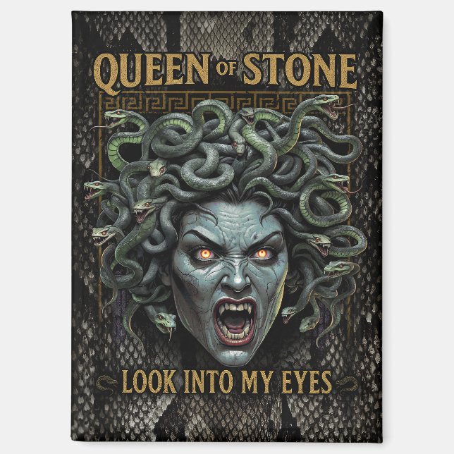 Medusa Queen of Stone Magnet (Vorderseite)